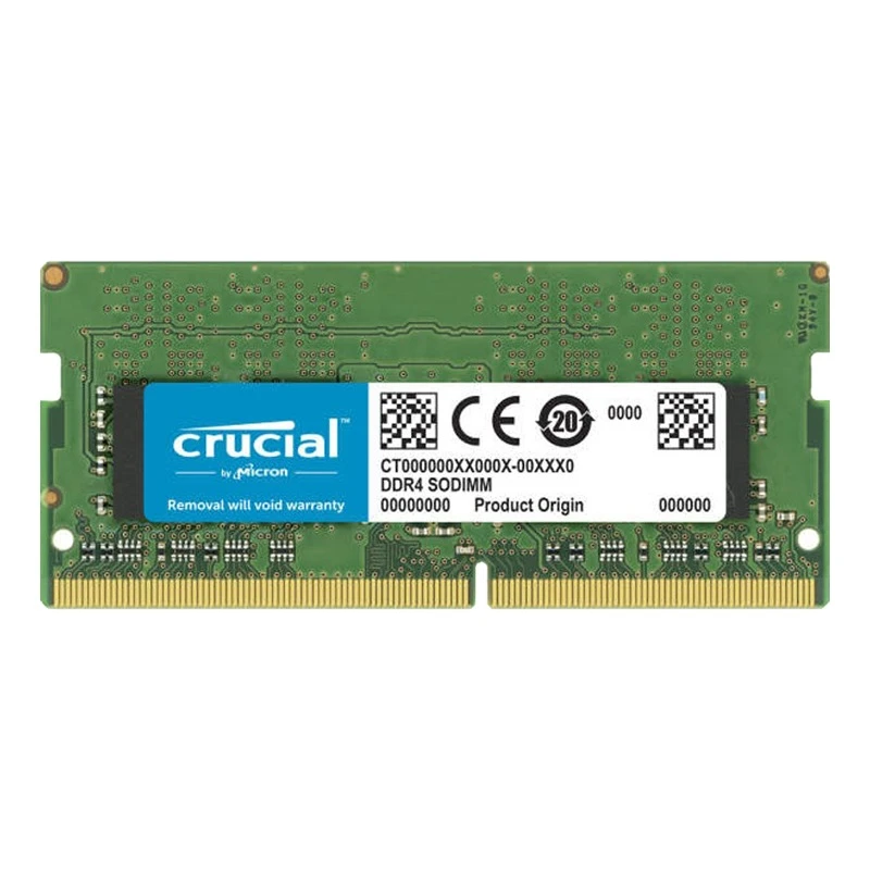 قیمت و خریدرم لپ تاپ DDR4 تک کاناله 3200 مگاهرتز CL22 کروشیال مدل CT32 ظرفیت 32 گیگابایت